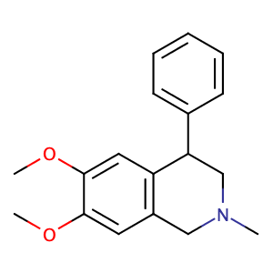 6,7-二甲氧基-2-甲基-4-苯基-1,2,3,4-四氢异喹啉,6,7-DIMETHOXY-2-METHYL-4-PHENYL-1,2,3,4-TETRAHYDRO-ISOQUINOLINE
