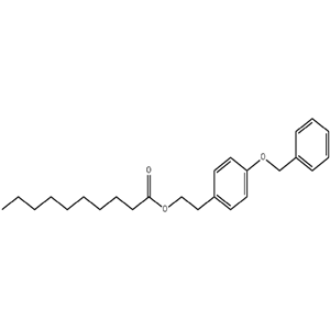 4-苄氧基苯基乙基葵酸酯,Decanoic acid, 2-[4-(phenylMethoxy)phenyl]ethyl ester