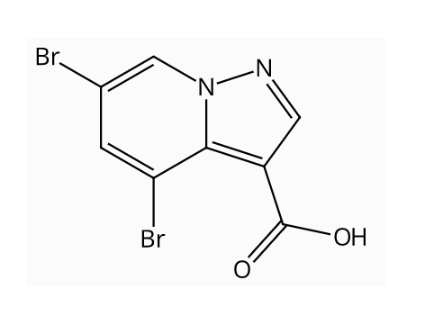 4,6-二溴吡唑并[1,5-A]吡啶-3-甲酸,Pyrazolo[1,5-a]pyridine-3-carboxylic acid, 4,6-dibromo-