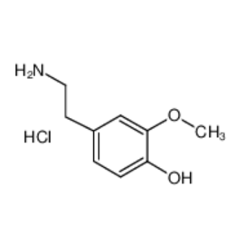 2-甲氧基-4-(2-氨基乙基)苯酚,3-O-Methyldopamine hydrochloride