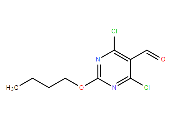 5-Pyrimidinecarboxaldehyde, 2-butoxy-4,6-dichloro-,5-Pyrimidinecarboxaldehyde, 2-butoxy-4,6-dichloro-