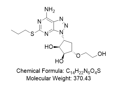 替格瑞洛杂质01,(1S,2S,3R,5S)-3-(7-amino-5-(propylthio)-3H-[1,2,3]triazolo[4,5-d]pyrimidin-3-yl)-5-(2-hydroxyethoxy)cyclopentane-1,2-diol