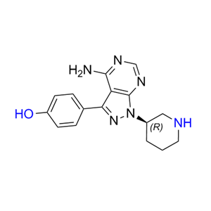 依鲁替尼杂质17,(R)-4-(4-amino-1-(piperidin-3-yl)-1H-pyrazolo[3,4-d]pyrimidin-3-yl)phenol