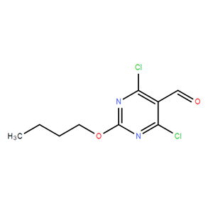 5-Pyrimidinecarboxaldehyde, 2-butoxy-4,6-dichloro-