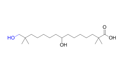 貝派地酸雜質(zhì)12,8,15-dihydroxy-2,2,14,14-tetramethylpentadecanoic acid