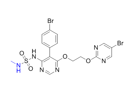 馬西替坦雜質(zhì)03,5-(4-bromophenyl)-6-[2-(5-bromopyrimidin-2-yl)oxyethoxy]-N-(methylsulfamoyl)pyrimidin-4-amine