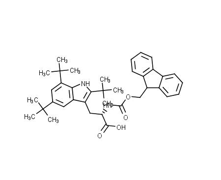 (2S)-2-({[(9H-fluoren-9-yl)methoxy]carbonyl}amino)-3-(2,5,7-tri-tert-butyl-1H-indol-3-yl)propanoic acid