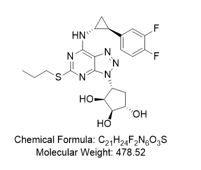 替格瑞洛杂质05,(1S,2R,3S,4R)-4-(7-(((1R,2S)-2-(3,4-difluorophenyl)cyclopropyl)amino)-5-(propylthio)-3H-[1,2,3]triazolo[4,5-d]pyrimidin-3-yl)cyclopentane-1,2,3-triol