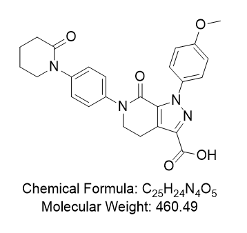 阿哌沙班雜質(zhì)06,1-(4-methoxyphenyl)-7-oxo-6-(4-(2-oxopiperidin-1-yl)phenyl)-4,5,6,7-tetrahydro-1H-pyrazolo[3,4-c]pyridine-3-carboxylic acid