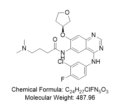 阿法替尼杂质04,(S)-N-(4-((3-chloro-4-fluorophenyl)amino)-7-((tetrahydrofuran-3-yl)oxy)quinazolin-6-yl)-4-(dimethylamino)butanamide