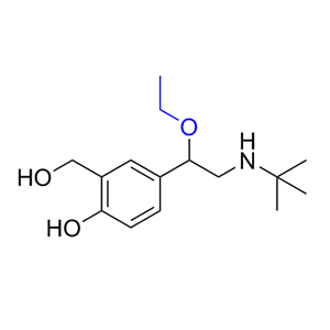 沙丁醇胺雜質(zhì)35,4-(2-(tert-butylamino)-1-ethoxyethyl)-2-(hydroxymethyl)phenol