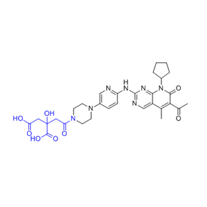 帕布昔利布杂质30,2-(2-(4-(6-((6-acetyl-8-cyclopentyl-5-methyl-7-oxo-7,8-dihydropyrido[2,3-d]pyrimidin-2-yl)amino)pyridin-3-yl)piperazin-1-yl)-2-oxoethyl)-2-hydroxysuccinic acid