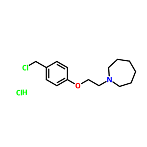 1-(2-(4-(氯甲基)苯氧基)乙基)氮杂?盐酸盐,1-[2-[4-(chloromethyl)phenoxy]ethyl]azepane,hydrochloride