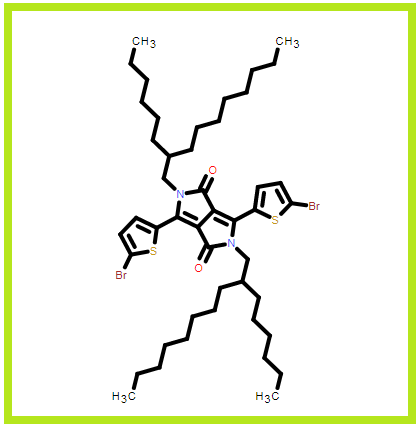 2,5-二(2-己基癸基)-3,6-二(5-溴噻吩基)-吡咯并吡咯二酮,2,5-Di(HD)-3,6-di(5-broMothiophen)diketopyrrolopyrrole