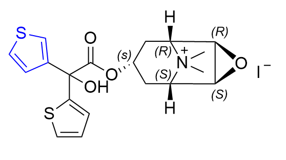 噻托溴铵杂质10,(1R,2R,4S,5S,7s)-7-(2-hydroxy-2-(thiophen-2-yl)-2-(thiophen-3-yl)acetoxy)-9,9-dimethyl-3-oxa-9-azatricyclo[3.3.1.02,4]nonan-9-ium bromide