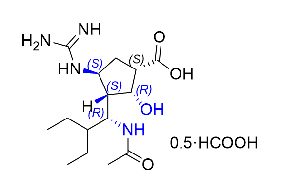 帕拉米韋雜質(zhì)29,(1S,2R,3S,4S)-3-((R)-1-acetamido-2-ethylbutyl)-4-guanidino-2- hydroxycyclopentane-1-carboxylic acid formate