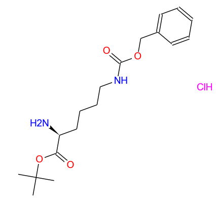 N-Ε-芐氧羰基-L-賴氨酸叔丁酯鹽酸鹽,(S)-tert-Butyl 2-amino-6-(((benzyloxy)carbonyl)amino)hexanoate hydrochloride