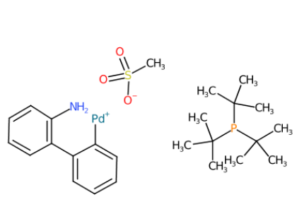 METHANESULFONATO(TRI-T-BUTYLPHOSPHINO)(2'-AMINO-1,1'-BIPHENYL-2-YL)PALLADIUM(II),Methanesulfonato[di-t-butyl(n-butyl)phosphine](2'-amino-1,1'-biphenyl-2-yl)palladium(II) dichloromethane adduct, min. 98% [P(t-Bu)2(n-Bu) Palladacycle Gen. 3]
