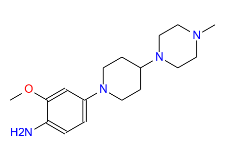 2-甲氧基-4-[4-(4-甲基-1-哌嗪基)-1-哌嗪基]-盐酸苯胺,2-methoxy-4-(4-(4-methylpiperazin-1-yl)piperidin-1-yl)aniline
