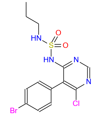 N-[5-(4-溴苯基)-6-氯-4-嘧啶基]-N'-丙基氨基磺酰胺,SulfaMide, N-[5-(4-broMophenyl)-6-chloro-4-pyriMidinyl]-N'-propyl-