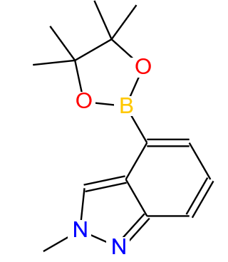 2-甲基-2H-吲唑-4-硼酸频那醇酯,2-Methyl-4-(4,4,5,5-tetramethyl-1,3,2-dioxaborolan-2-yl)-2H-indazole