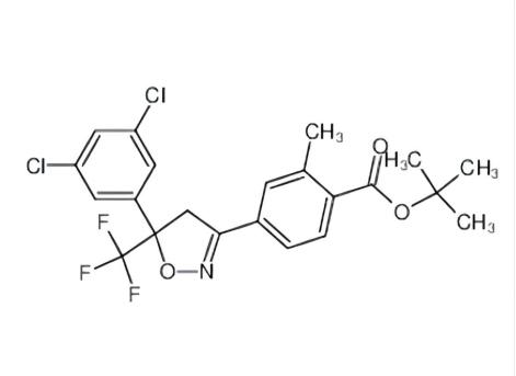4-[5-(3,5-二氯苯基)-5-(三氟甲基)-4,5-二氢-1,2-噁唑-3-基]-2-甲基苯甲酸,4-[5-(3,5-dichlorophenyl)-5-trifluoromethyl-4,5-dihydroisoxazol-3-yl]-2-methylbenzoic acid tert-butyl ester;