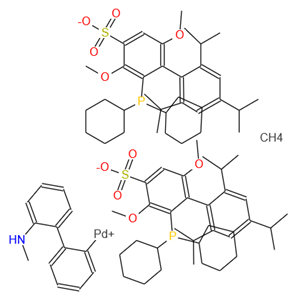 (2-二环己基膦-3,6-二甲氧基-2',4',6'-三异丙基-1,1'-联苯)(2'-甲基氨基-1,1'-联苯-2-基)甲磺酸钯(II)