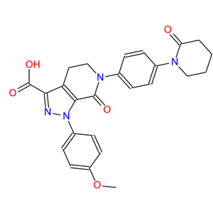 1-(4-甲氧基苯基)-7-氧代-6-[4-(2-氧代哌啶-1-基)苯基]-4,5,6,7-四氢-1H-吡唑并[3,4-c]吡啶-3-羧酸,1-(4-methoxyphenyl)-7-oxo-6-(4-(2-oxopiperidin-1-yl)phenyl)-4,5,6,7-tetrahydro-1H-pyrazolo[3,4-c]pyridine-3-carboxylic acid