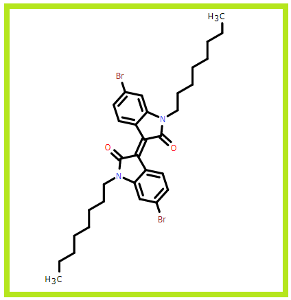 6,6'-二溴-N,N'-(2-辛基)異靛,(E)-6-bromo-3-(6-bromo-1-octyl-2-oxoindolin-3-ylidene)-1-octylindolin-2-one