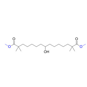 贝派地酸杂质14,dimethyl 8-hydroxy-2,2,14,14-tetramethylpentadecanedioate