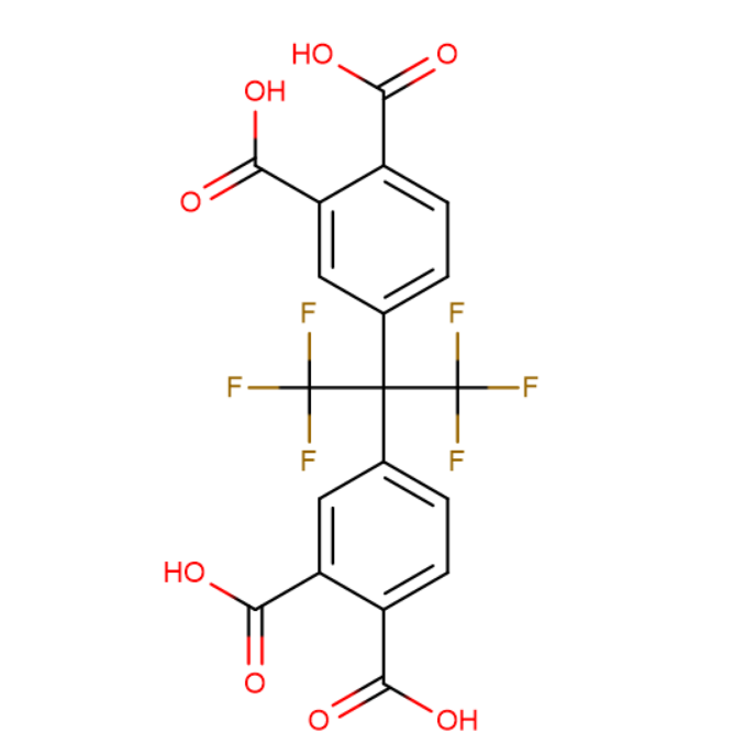 4,4’-(2,2,2-三氟-1-三氟甲基)亚乙基双(1,2-苯二甲酸),4,4'-(HEXAFLUOROISOPROPYLIDENE)DIPHTHALIC ACID