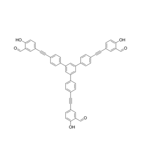 5,5'-((5'-(4-((3-Formyl-4-hydroxyphenyl)ethynyl)phenyl)-[1,1':3',1''-terphenyl]-4,4''-diyl)bis(ethyne-2,1-diyl))bis(2-hydroxybenzaldehyde)