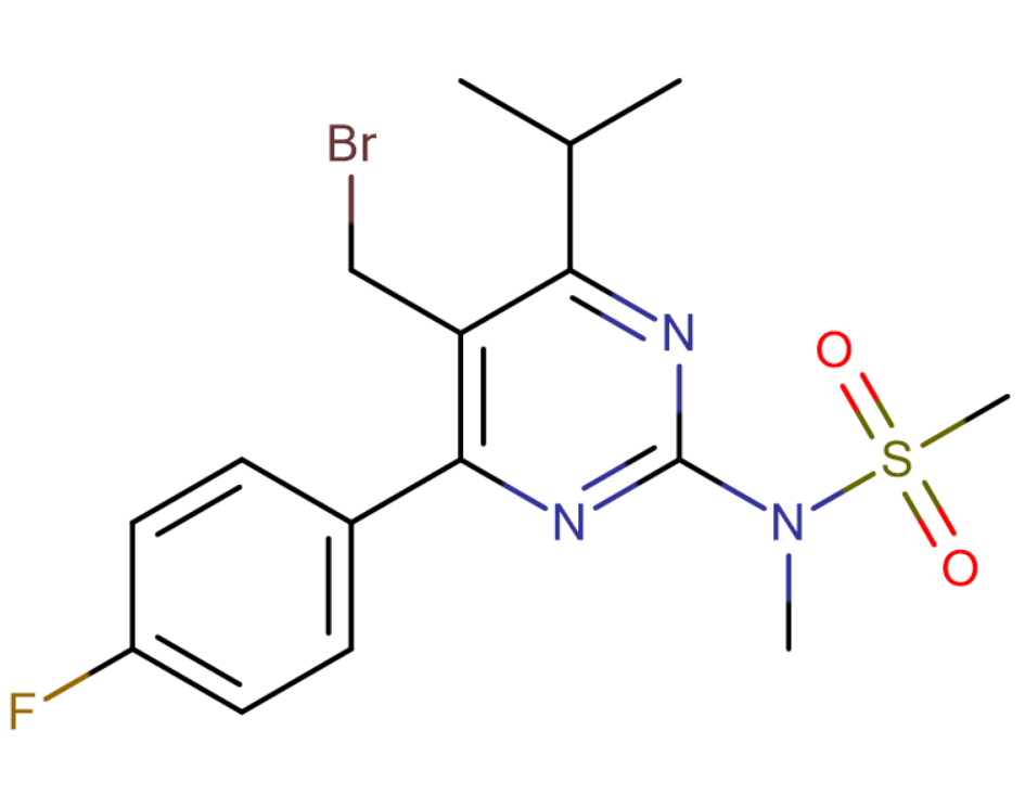5-(溴甲基)-4-(4-氟苯基)-6-异丙基-2-[甲基(甲磺酰)氨基]嘧啶,N-[5-Bromomethyl-4-(4-fluorophenyl)-6-isopropylpyrimidine-2-yl]-N-methylmethane sulfonamide