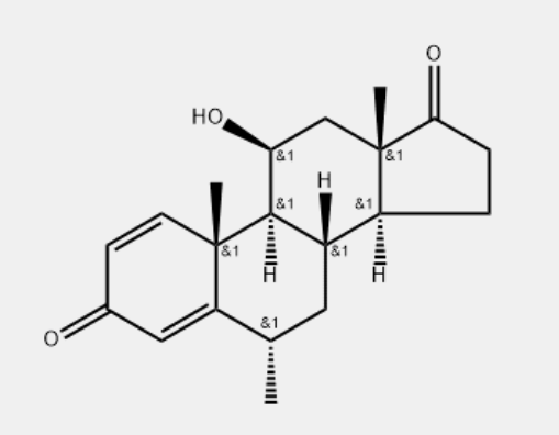 琥珀酸甲泼尼龙杂质3,1β-Hydroxy-6α-Methyl-1,4-androstadiene-3,17-dione