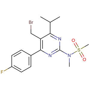 5-(溴甲基)-4-(4-氟苯基)-6-异丙基-2-[甲基(甲磺酰)氨基]嘧啶,N-[5-Bromomethyl-4-(4-fluorophenyl)-6-isopropylpyrimidine-2-yl]-N-methylmethane sulfonamide