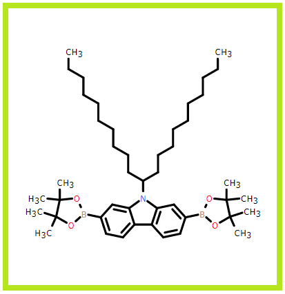 9,9-二癸基芴-2,7-二硼酸二频哪醇酯,9-(Henicosan-11-yl)-2,7-bis(4,4,5,5-tetramethyl-1,3,2-dioxaborolan-2-yl)-9H-carbazole