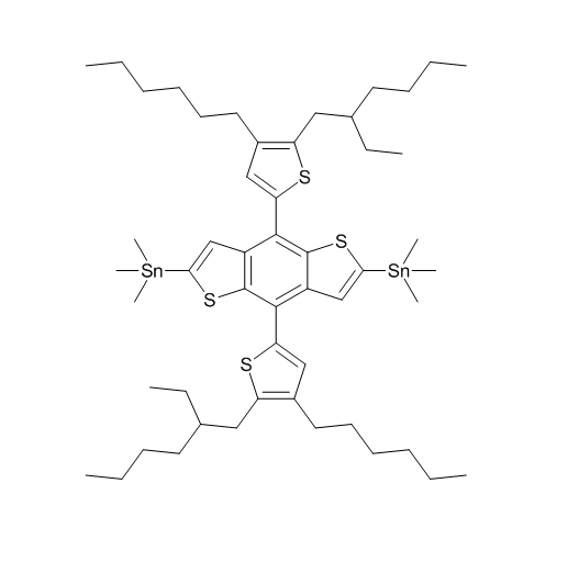 (4,8-Bis(5-(2-ethylhexyl)-4-hexylthiophen-2-yl)benzo[1,2-b:4,5-b']dithiophene-2,6-diyl)bis(trimethyl,1627681-05-3