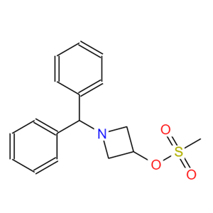 1-二苯甲基-3-甲烷磺酸氮杂环丁烷,Methanesulfonic acid 1-benzhydryl-azetidin-3-yl ester