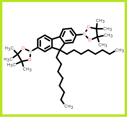 2,7-二(4,4,5,5-四甲基-1,3-二氧-2-硼烷基)-9,9-二辛基芴,(2,7-BIS(4,4,5,5-TETRAMETHYL-1,3,2-DIOXABOROLAN-2-YL)-9,9-DIOCTYLFLUORENE)