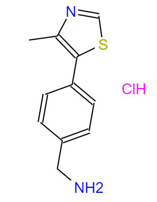 (4-(4-甲基噻唑-5-基)苯基)甲胺盐酸盐,(4-(4-methylthiazol-5-yl)phenyl)methanamine hydrochloride