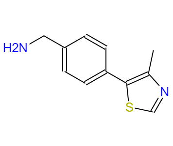 4-(4-甲基噻唑-5-基)芐胺 單鹽酸鹽,(4-(4-methylthiazol-5-yl)phenyl)methanamine