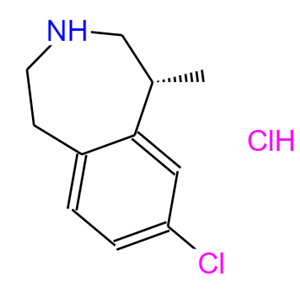 绿卡色林盐酸盐,(R)-1H-3-Benzazepine,8-Chloro-2,3,4,5-Tetrahydro-1-Methyl-,Hydrochloride