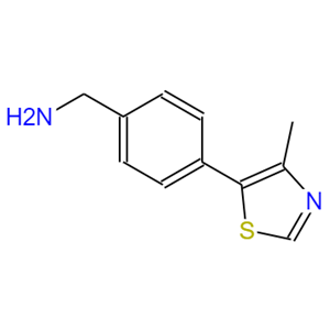 4-(4-甲基噻唑-5-基)苄胺 单盐酸盐