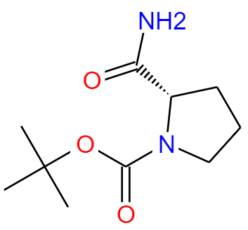 N-叔丁氧羰基-L-脯氨酰胺,(S)-tert-butyl 2-carbamoylpyrrolidine-1-carboxylate