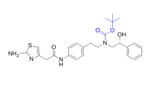 米拉贝隆杂质10,tert-butyl (R)-(4-(2-(2-aminothiazol-4-yl)acetamido)phenethyl) (2-hydroxy-2-phenylethyl)carbamate