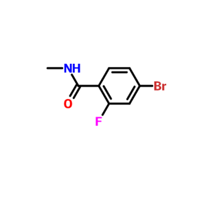 N-甲基-4-溴-2-氟-苯甲酰胺,4-Bromo-2-fluoro-N-methylbenzamide