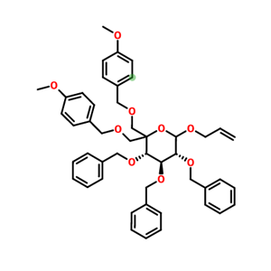 埃格列净中间体,(3S,4S,5R)-6-(allyloxy)-3,4,5-tris(benzyloxy)-2,2-bis(((4-methoxybenzyl)oxy)methyl)tetrahydro-2H-pyran