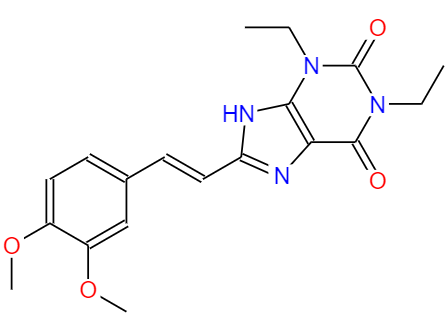 8-[(1E)-2-(3,4-二甲氧基苯基)乙烯基]-1,3-二乙基-3,9-二氫-1H-嘌呤-2,6-二酮,8-[(1E)-2-(3,4-Dimethoxyphenyl)ethenyl]-1,3-diethyl-3,9-dihydro-1H-purine-2,6-dione
