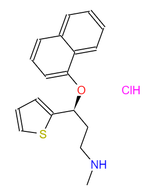 (S)-(+)-N-甲基-3-(1-萘氧基)-3-(2-噻吩)-丙胺,Duloxetine