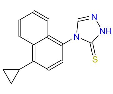 1-环丙基-4-异硫代氰酰基萘,4-(4-cyclopropylnaphthalen-1-yl)-1H-1,2,4-triazole-5(4H)-thione